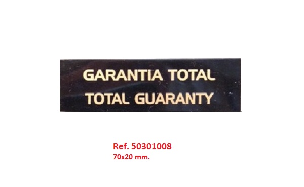Cartel Garantía total - Haga un click en la imagen para cerrar
